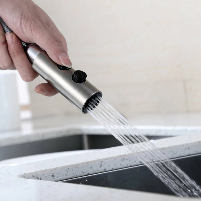 Buy ๐งจ Luxier KTS21-T Single-Handle Pull-Down Sprayer Kitchen Faucet, Brushed Nickel ๐ - Image 9