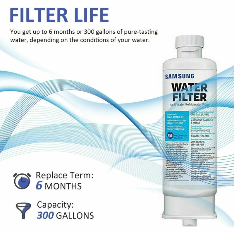 Best deal ๐ฏ Avas 3 Pack Fits Samsung DA97-17376B HAF-QIN Refrigerator Water Filter DA97-08006C ๐ - Image 4
