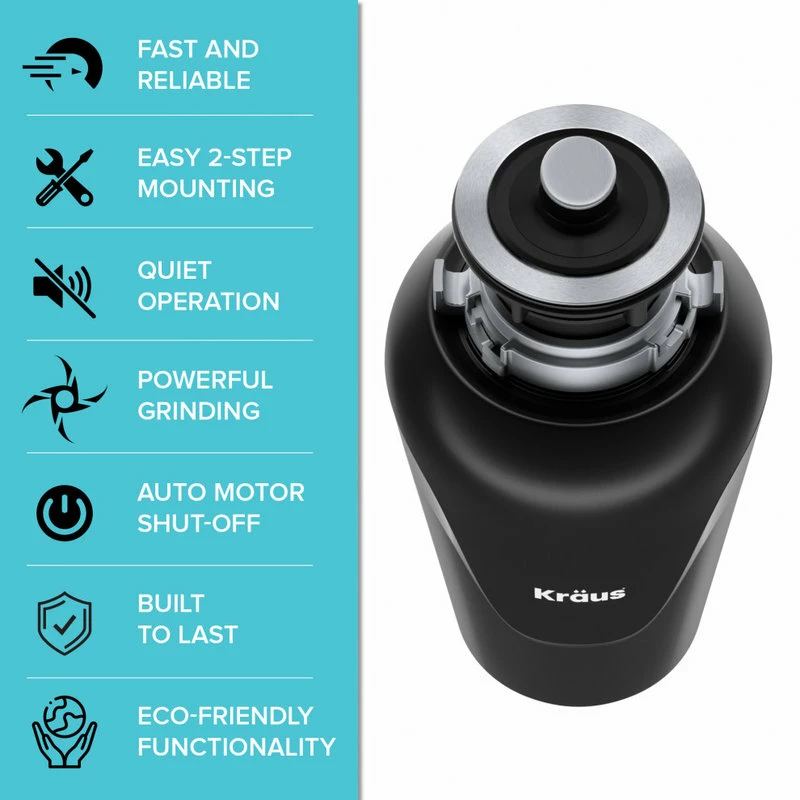 Outlet 💯 Kraus USA, Inc. Standart PRO 33" Undermount Stainless Steel Kitchen Sink, Garbage Disposal 🔥 - Image 12