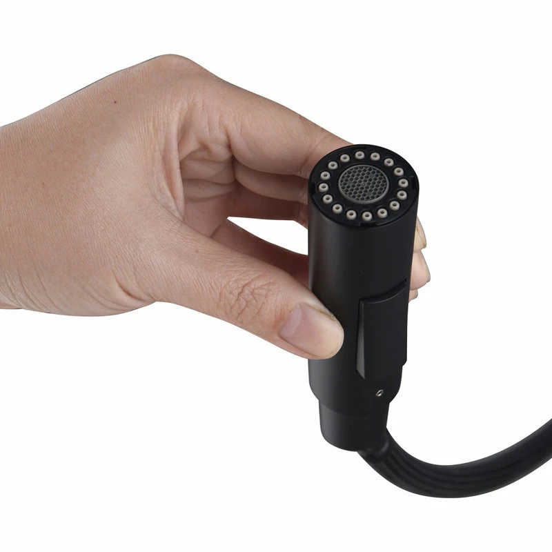 Buy 🥰 Blossom Kitchen & Bath Supply Brass Single Handle Pull Out Kitchen Faucet, Matte Black ❤️ - Image 10