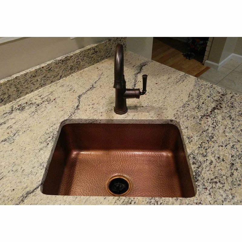 Cheap π SINKOLOGY Orwell 23" Undermount Copper Single Bowl Kitchen Sink π - Image 4