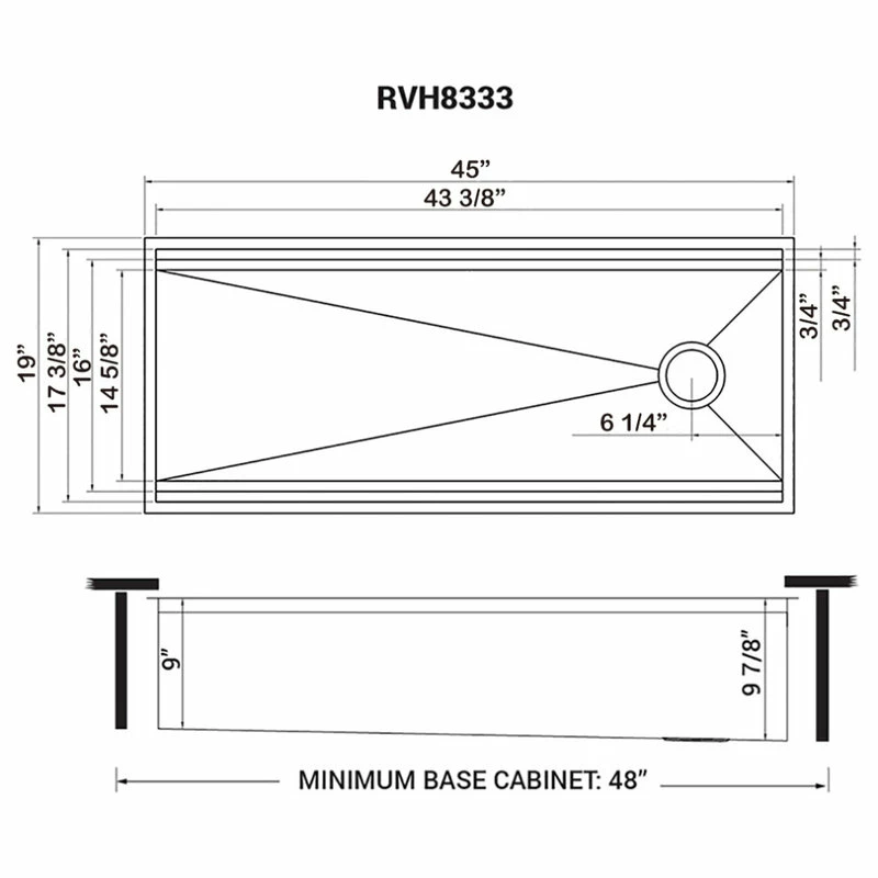 New 😍 Ruvati 45" Workstation Kitchen Sink Undermount Stainless Steel, RVH8333 💯 - Image 14