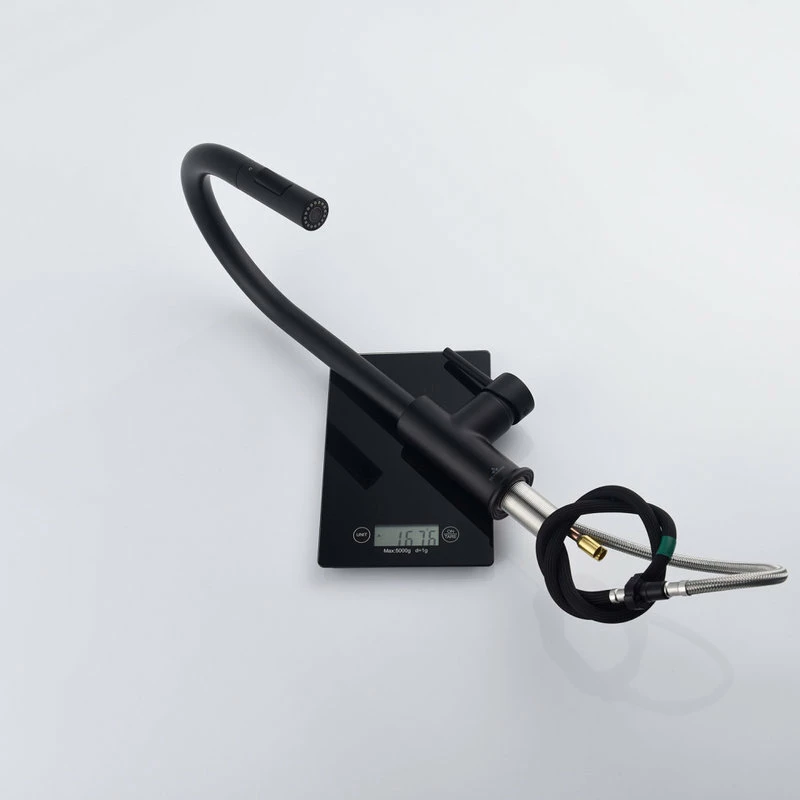 Buy 🥰 Blossom Kitchen & Bath Supply Brass Single Handle Pull Out Kitchen Faucet, Matte Black ❤️ - Image 13