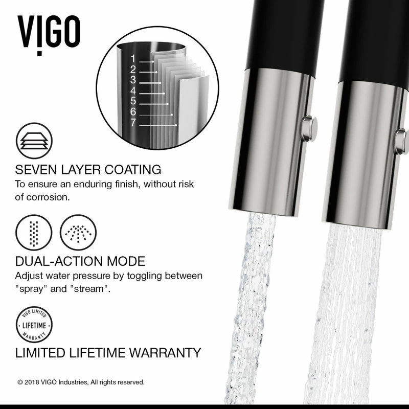 Best deal โญ VIGO Livingston Magnetic Kitchen Faucet With Cfiber, Stainless Steel ๐ - Image 7