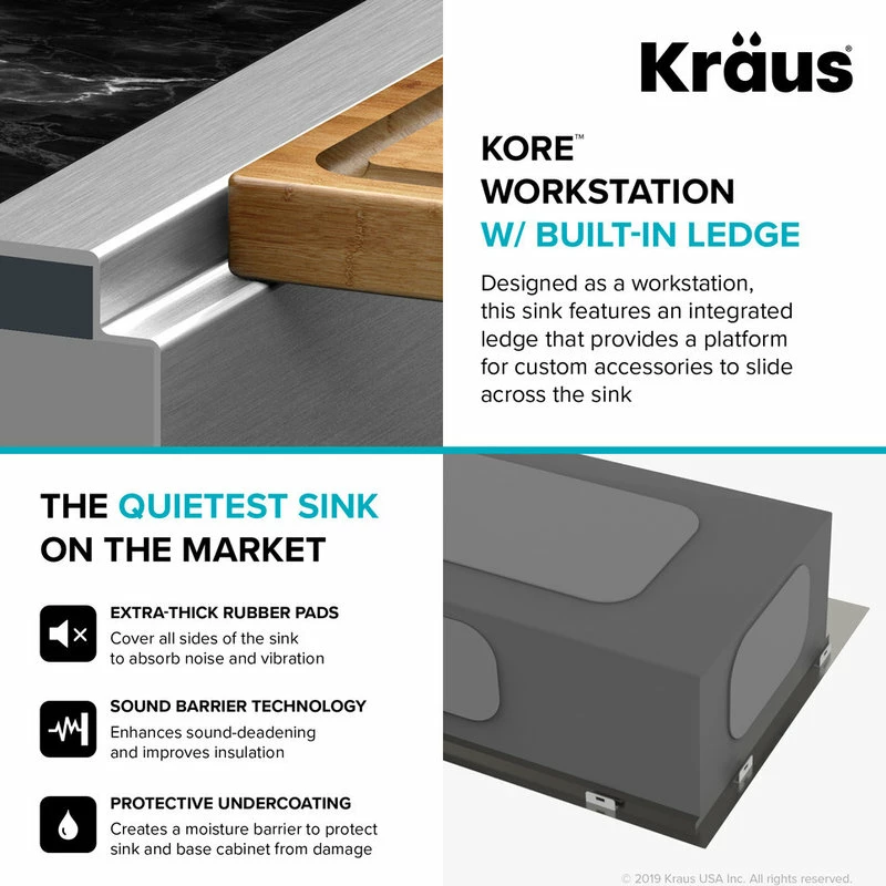 Top 10 โญ Kraus USA, Inc. Kore Drop-In Undermount Stainless Kitchen Sink, 30 Inch (Model Kwt310-30) ๐ฅ - Image 7
