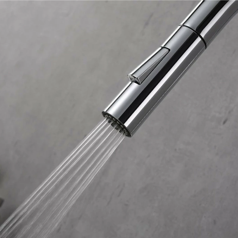 Best Pirce π Fine Fixtures Pull Down Single Handle Kitchen Faucet, Satin Nickel/Satin Brass π― - Image 2