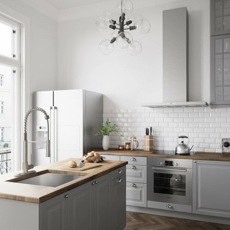 Best Sale 🎉 VIGO Laurelton Pull-Down Kitchen Faucet With Deck Plate, Stainless Steel 🌟 - Image 4