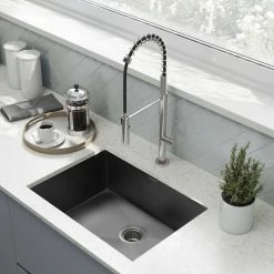 Promo ⭐ Swiss Madison Plaisir 27"x19" Stainless Steel, Undermount Kitchen Sink, Black 🌟