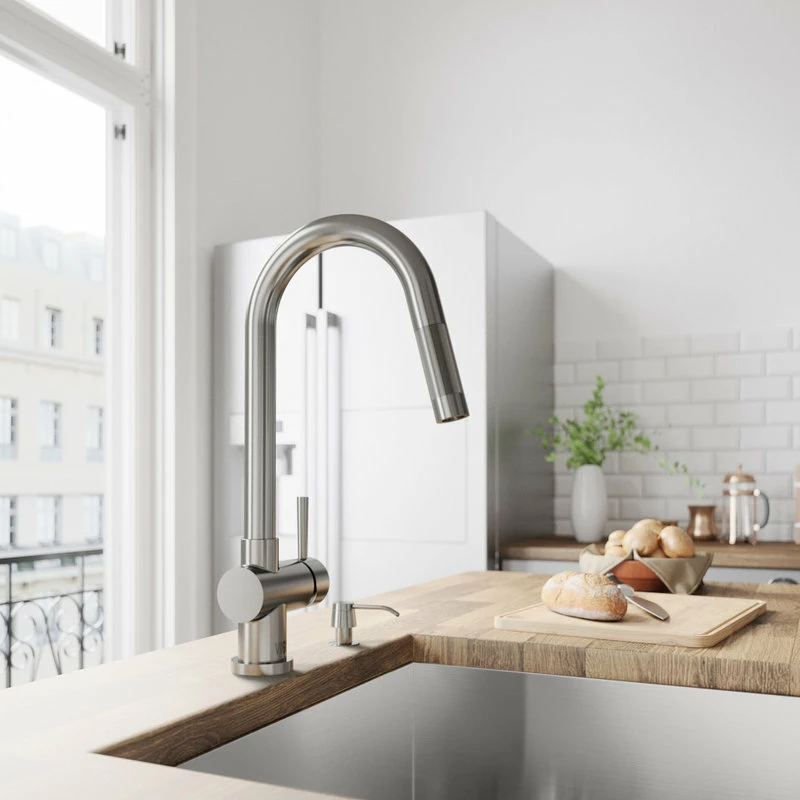 Discount 👏 VIGO Gramercy Pull Down Kitchen Faucet, Stainless Steel ⭐ - Image 3