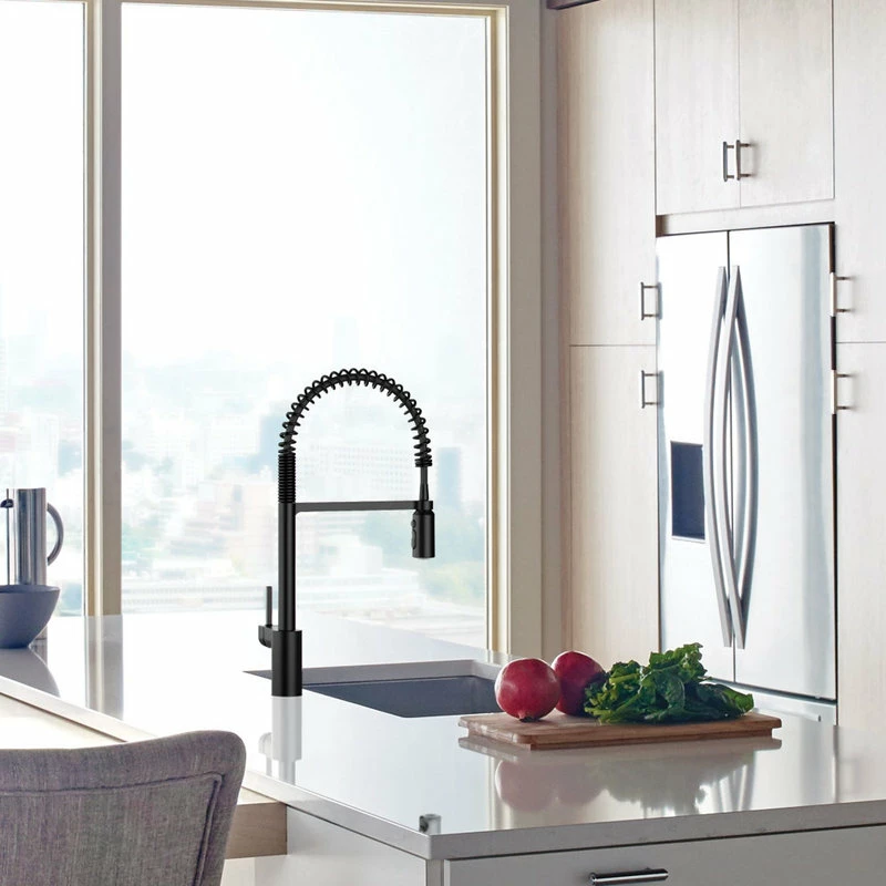 Hot Sale 🌟 Moen One-Handle Pulldown Kitchen Faucet Matte Black, 5923BL ✨ - Image 4