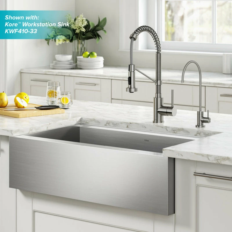Coupon 😀 Kraus USA, Inc. Purita Water Dispenser With Bolden Pulldown Kitchen Faucet, SF Stainless Steel 🎁 - Image 11