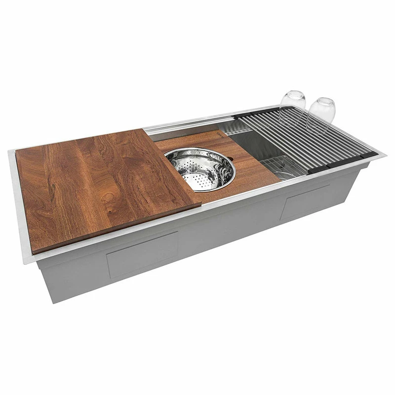 New 😍 Ruvati 45" Workstation Kitchen Sink Undermount Stainless Steel, RVH8333 💯 - Image 7