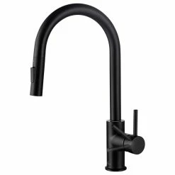 Buy ๐ฅฐ Blossom Kitchen & Bath Supply Brass Single Handle Pull Out Kitchen Faucet, Matte Black โค๏ธ
