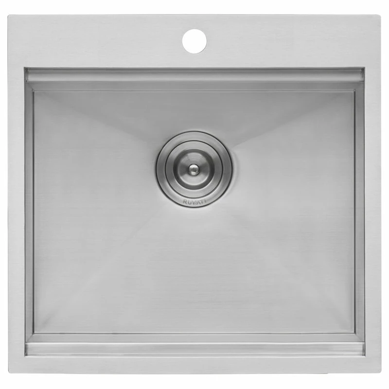 Promo 😀 Ruvati 21-inch RV Workstation Drop-in Sink 16 Gauge Stainless Steel - RVH8221 👏 - Image 12