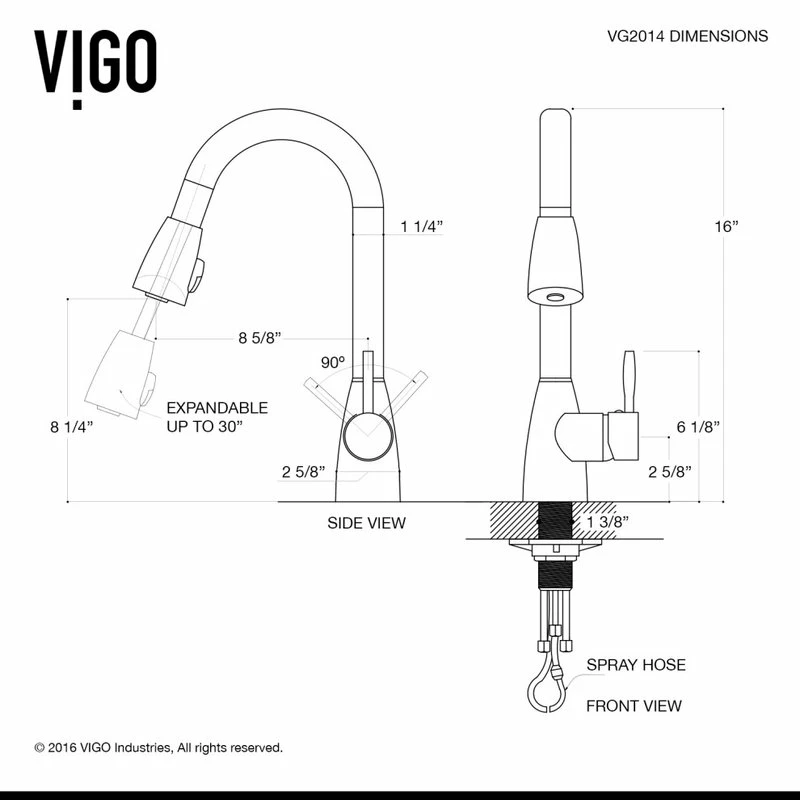 Flash Sale โ VIGO Graham Pull-Down Spray Kitchen Faucet, Matte Black โ - Image 10