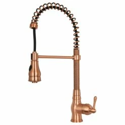 Flash Sale 💯 Akicon Copper Pre-Rinse Spring Kitchen Faucet With Pull Down Sprayer 😉