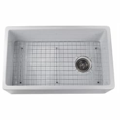 Buy ๐ Nantucket Sinks 30" Fireclay Farmhouse Kitchen Sink, White ๐