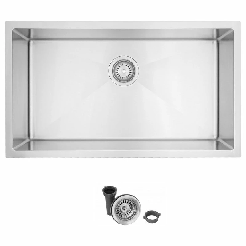 Deals ๐ฏ Stylish 31"L X 18"W Stainless Steel Single Basin Undermount Kitchen Sink With Strainer ๐