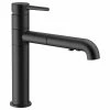 Buy 🧨 Delta Faucet Delta Trinsic Single Handle Pull-Out Kitchen Faucet, Matte Black, 4159-BL-DST 👍