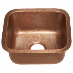 Cheapest 🧨 SINKOLOGY Sisley 17" Undermount Copper Bar Prep Sink ✔️