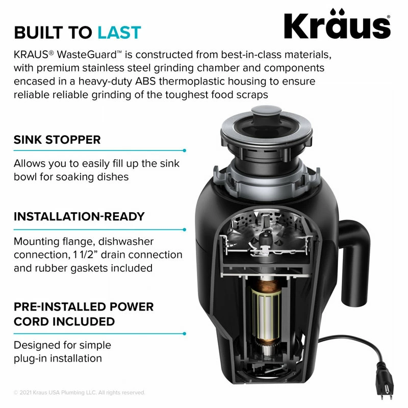 Outlet 💯 Kraus USA, Inc. Standart PRO 33" Undermount Stainless Steel Kitchen Sink, Garbage Disposal 🔥 - Image 11