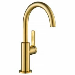 Discount 🥰 Kraus USA, Inc. Oletto 1-Handle 1-Hole Kitchen Bar Faucet Brushed Brass (Model KPF-2822BB) 💯