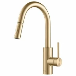 Wholesale 😍 Kraus USA, Inc. Kraus KPF-2620 Oletto 1.75 GPM Pull Down Kitchen Faucet - Brushed Brass ✨