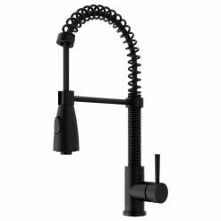 Best Pirce 😍 VIGO Brant Pull-Down Spray Kitchen Faucet, Matte Black, Without Extras 😀