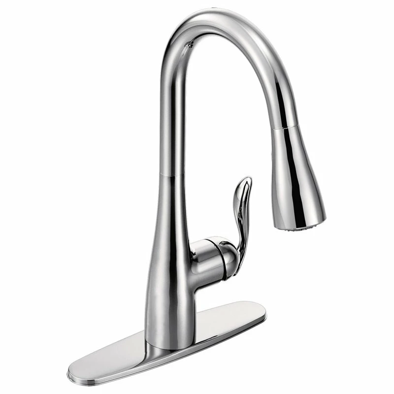 Flash Sale ๐ Moen Arbor 1-Handle High Arc Pulldown Kitchen Faucet, Chrome โ - Image 2