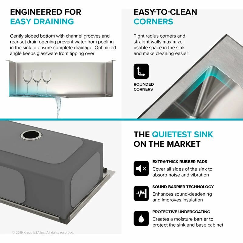 Best reviews of 👍 Kraus USA, Inc. Stark 33" Drop-In Undermount Kitchen Sink, Pulldown Faucet, Stainless Steel ⌛ - Image 12