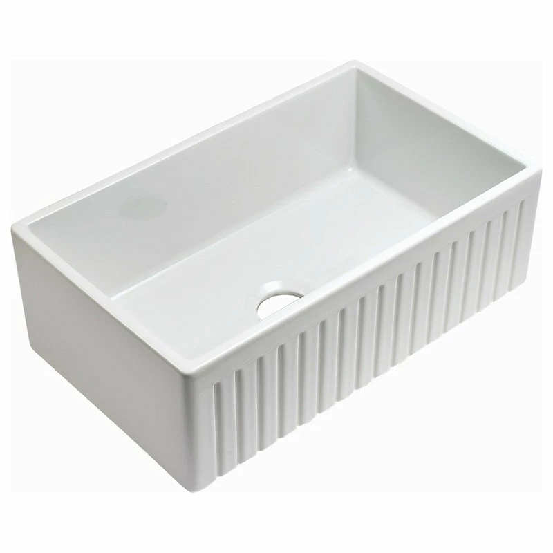 New 👍 Empire Industries Inc. Sutton Place Reversible Farmhouse Single Bowl Kitchen Sink, Grid, Strainer, 30" 😉 - Image 2