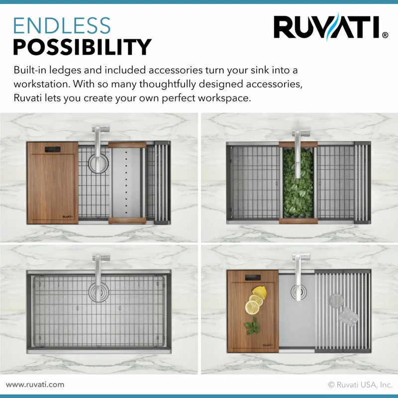 Budget 🤩 Ruvati RVH8300 Undermount 16 Gauge 32" Kitchen Sink Single Bowl ⌛ - Image 5