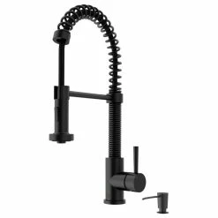Buy ๐ฅ VIGO Edison Pull-Down Kitchen Faucet With Soap Dispenser, Matte Black ๐คฉ