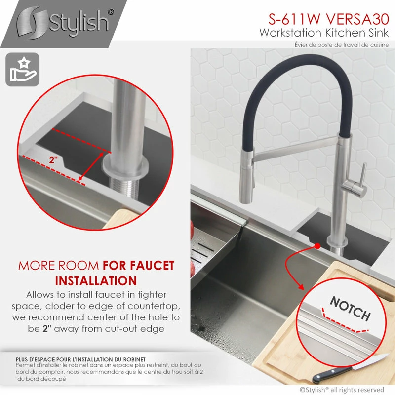 Discount 🛒 Stylish 30"L X 19"W Stainless Steel Single Basin Undermount Kitchen Sink 🥰 - Image 12