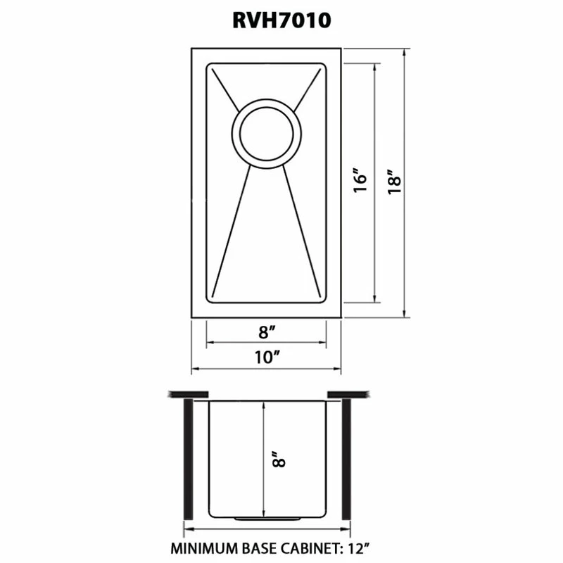 Deals 🎉 Ruvati 10 Inch Undermount Bar Prep Tight Raduis 16 Gauge Kitchen Sink Stainless ✨ - Image 11