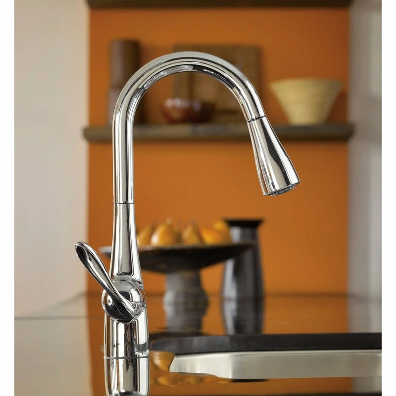 Flash Sale ๐ Moen Arbor 1-Handle High Arc Pulldown Kitchen Faucet, Chrome โ - Image 5