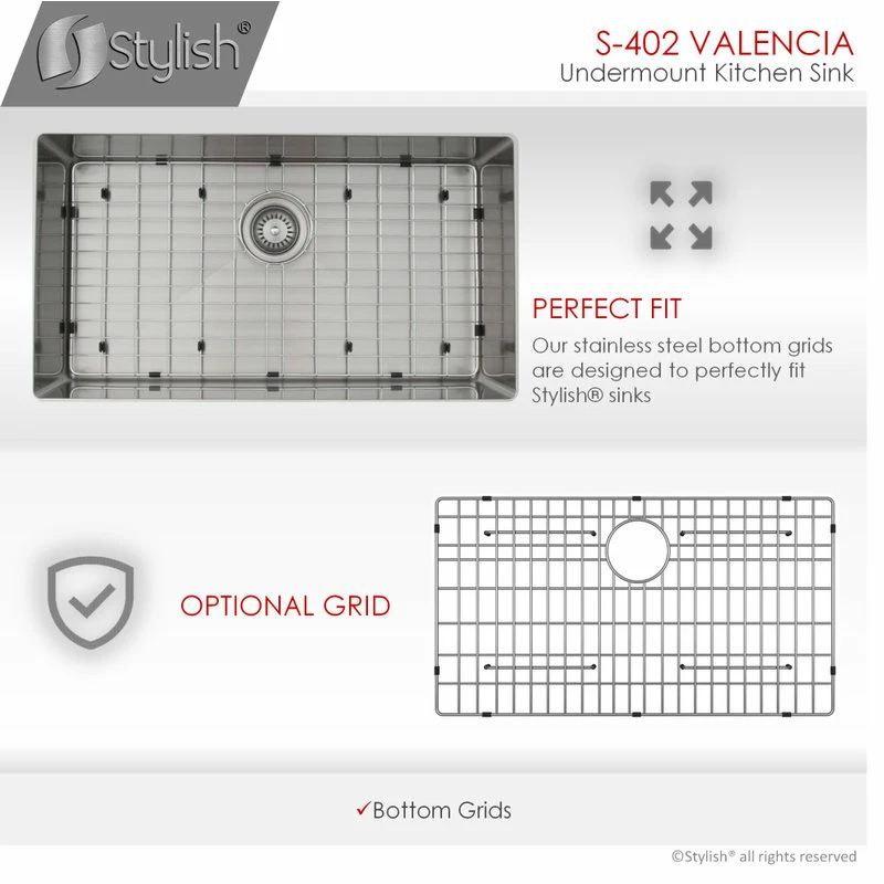 Deals ๐ฏ Stylish 31"L X 18"W Stainless Steel Single Basin Undermount Kitchen Sink With Strainer ๐ - Image 6