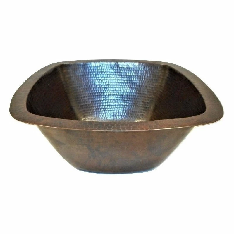 Best deal ⌛ SimplyCopper Rustic Copper Square Kitchen Bar Prep Sink With Strainer Drain ✨ - Image 3
