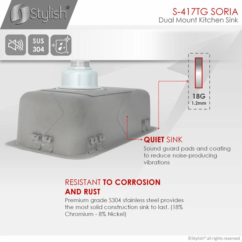 Top 10 ๐ Stylish 9" Undermount Or Drop-in Stainless Steel Bar Sink With Grid And Strainer ๐งจ - Image 4