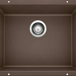 Discount 🌟 Blanco 18.1"x20.87" Granite Single Undermount Kitchen Sink, Cafe Brown 😉