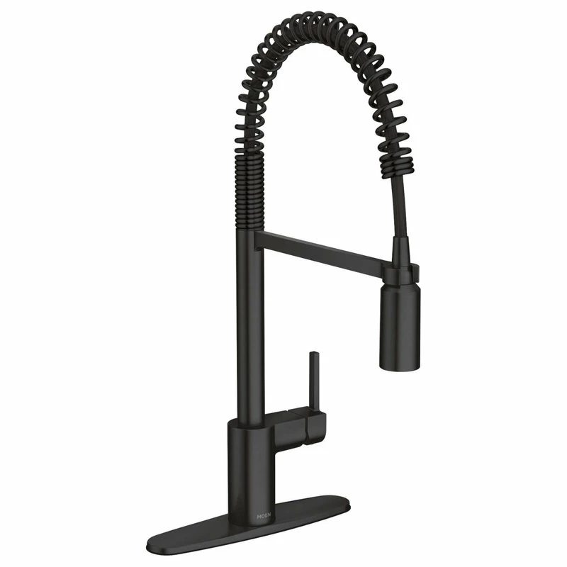 Hot Sale 🌟 Moen One-Handle Pulldown Kitchen Faucet Matte Black, 5923BL ✨ - Image 2