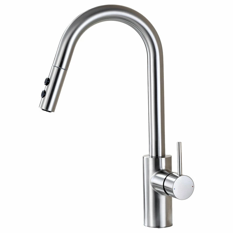 Buy ๐งจ Luxier KTS21-T Single-Handle Pull-Down Sprayer Kitchen Faucet, Brushed Nickel ๐