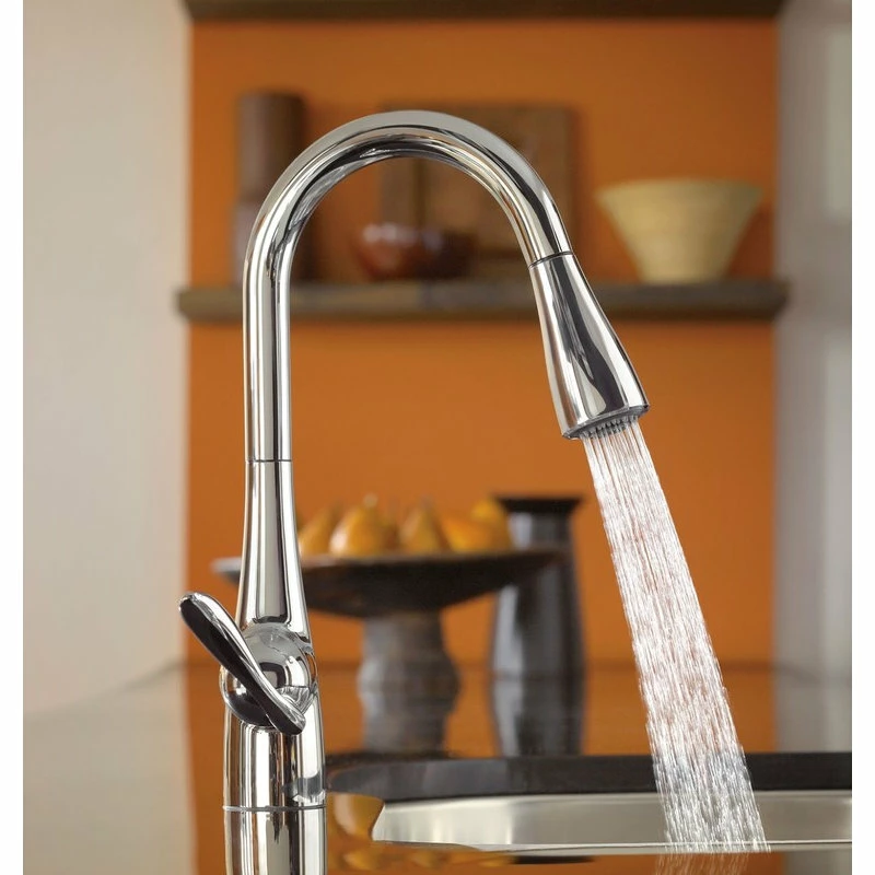Flash Sale ๐ Moen Arbor 1-Handle High Arc Pulldown Kitchen Faucet, Chrome โ - Image 4