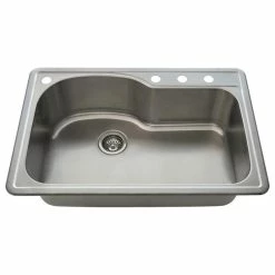 Promo 🔥 MR Direct Sinks And Faucets Single Bowl Topmount Stainless Steel Sink, Sink Only 👍