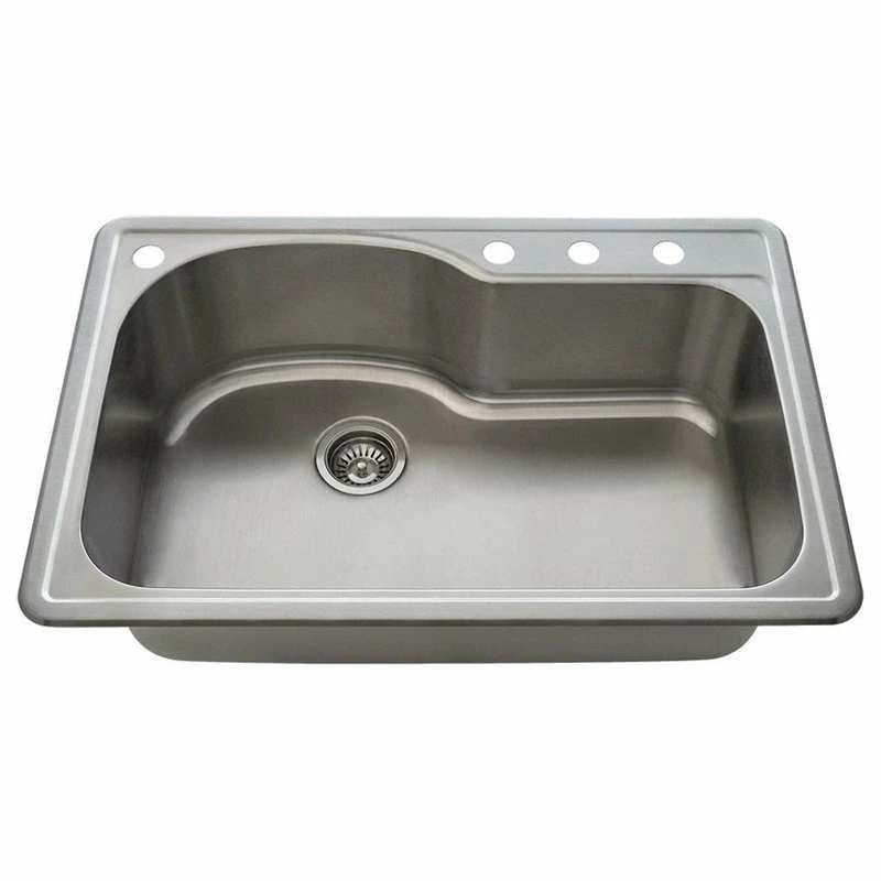 Promo 🔥 MR Direct Sinks And Faucets Single Bowl Topmount Stainless Steel Sink, Sink Only 👍