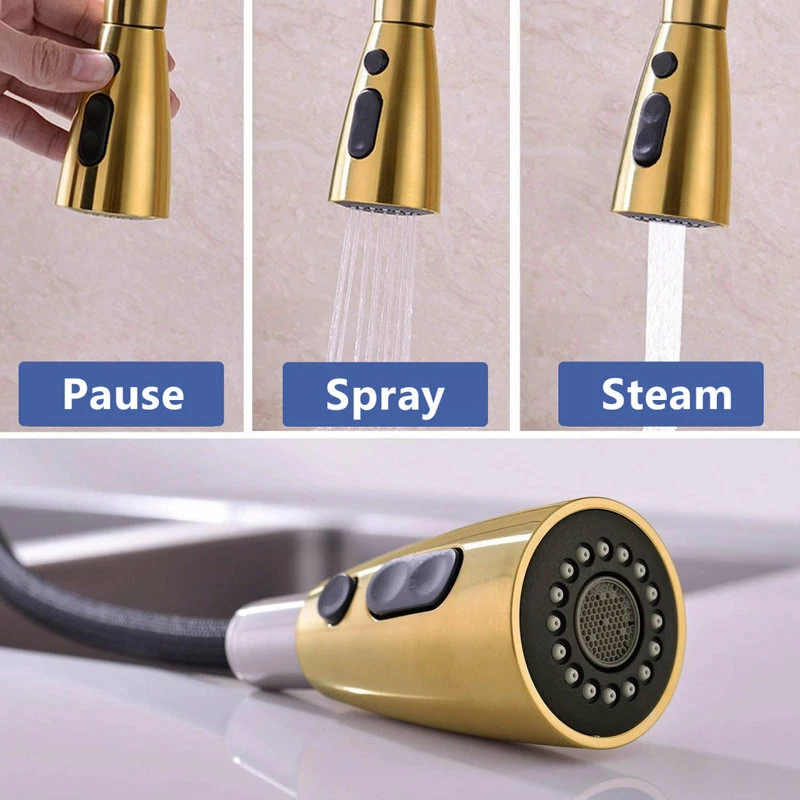 Coupon ✨ Maxwell Bathroom & Kitchen Inc Pull Down Single Handle Kitchen Faucet, Brushed Gold 🤩 - Image 5