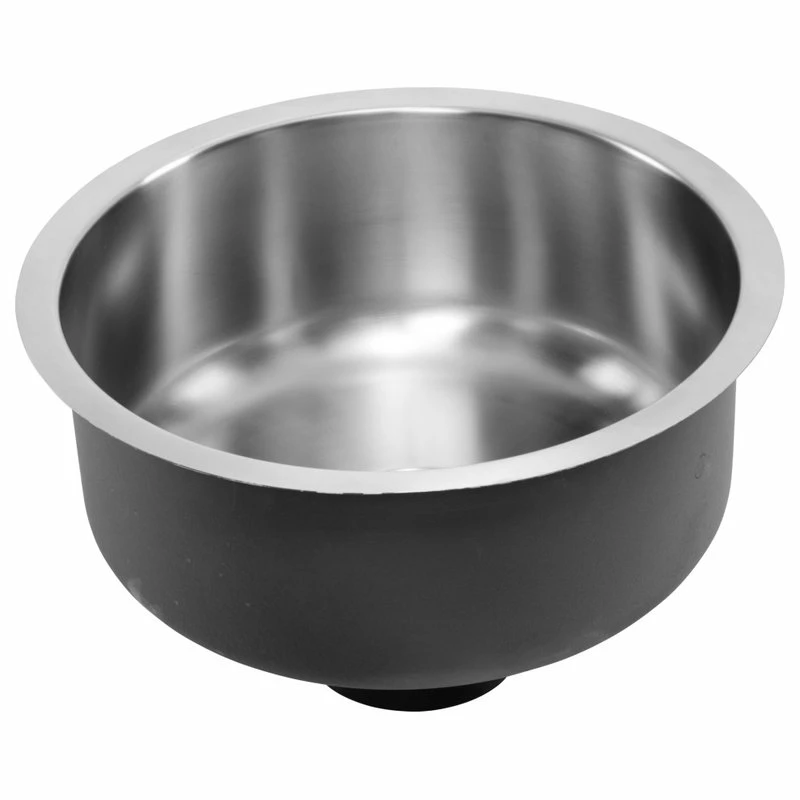 New 🎁 Magnus Stainless Steel 18 Gauge Single Bowl Round Bar Sink, Gooseneck Kitchen Faucet 👍 - Image 4