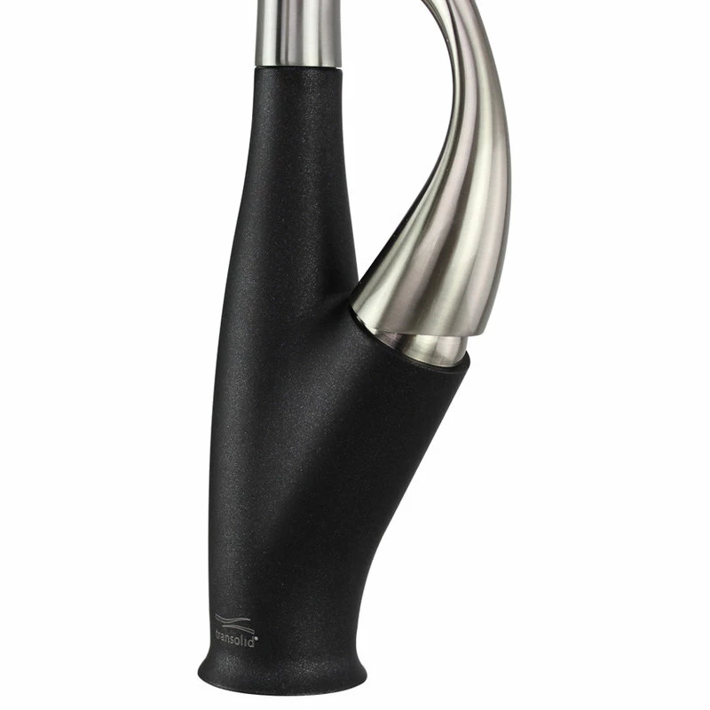 Top 10 ๐ Transolid Pull Out Kitchen Faucet With Single Handle, Luxe Stainless/Black, 2.31"x11" ๐ - Image 2