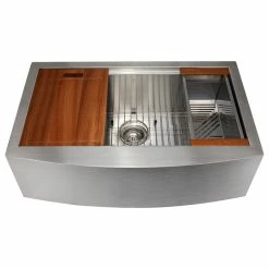 Deals 😉 ZLINE Kitchen And Bath ZLINE Moritz Farmhouse 33" Single Bowl Sink In Stainless Steel 🔥