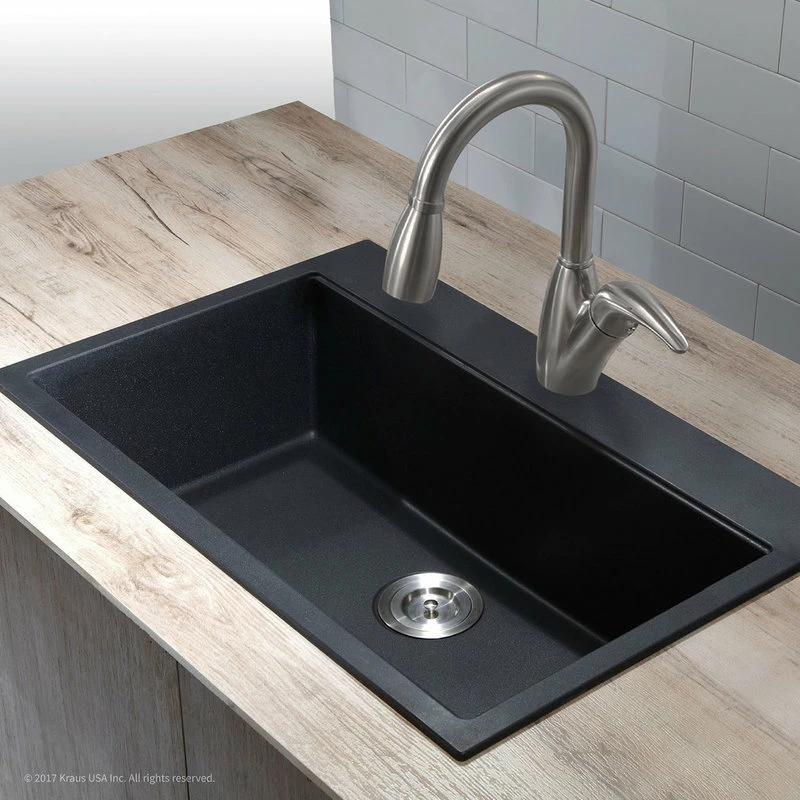 Top 10 👏 Kraus USA, Inc. Kraus KGD-412 30-3/4" Single Basin Dual Mount (Drop In Or - Black Onyx 🥰 - Image 2